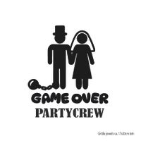 Bügelbild JGA Partycrew Game Over Hochzeit Braut Mengenrabatt* Nordrhein-Westfalen - Ense Vorschau