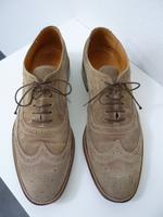 Herren Halbschuh Gr. 46 beige <> Leder Schuhe bequem Sommer Baden-Württemberg - Traubenmühle Vorschau