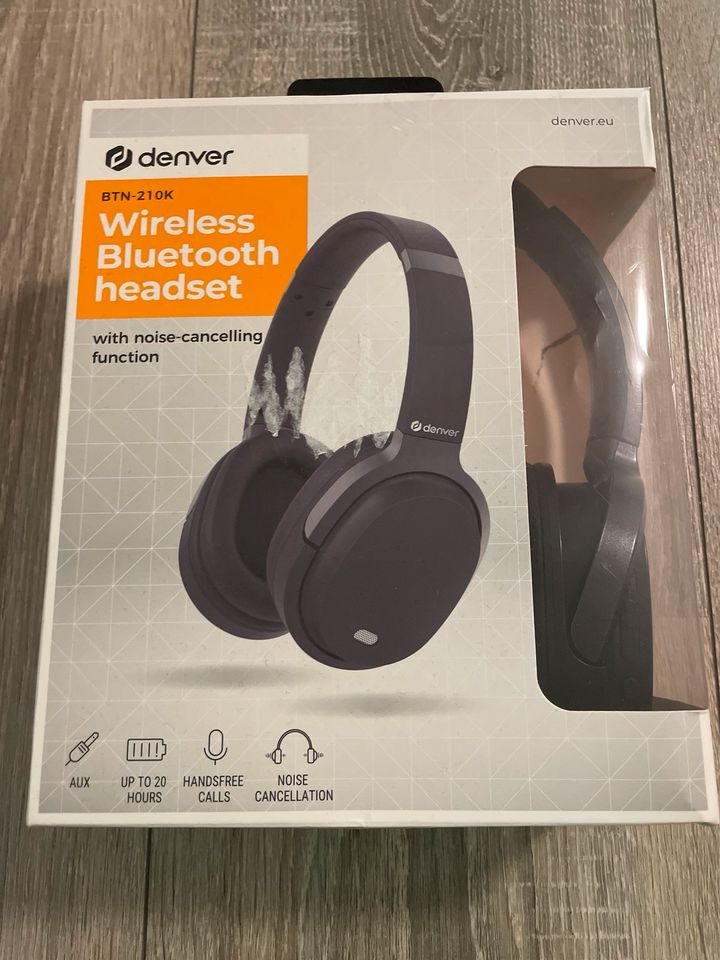 Wireless Bluetooth Headset Kopfhörer Denver BTN-210K in Nordrhein-Westfalen  - Horn-Bad Meinberg | Lautsprecher & Kopfhörer gebraucht kaufen | eBay  Kleinanzeigen ist jetzt Kleinanzeigen