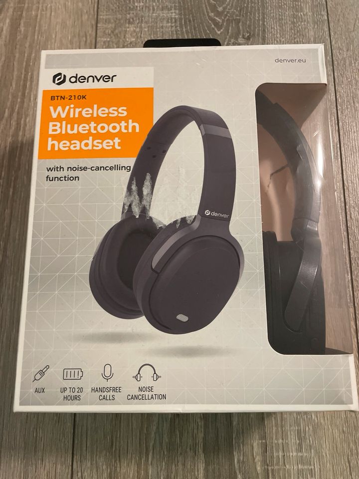 Wireless Bluetooth Headset Kopfhörer Denver BTN-210K in Nordrhein-Westfalen  - Horn-Bad Meinberg | Lautsprecher & Kopfhörer gebraucht kaufen | eBay  Kleinanzeigen ist jetzt Kleinanzeigen | Kopfhörer