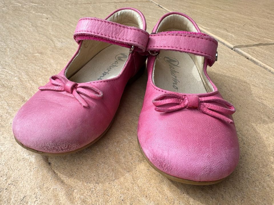 Mädchen Ballerinas Naturino pink rosa Echtleder Größe 24 in Hattersheim am Main