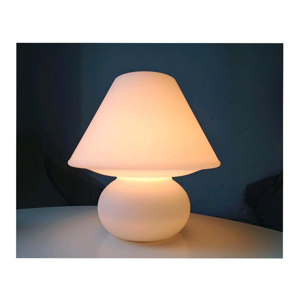 Limburg Glashütte Tischlampe Vintage Pilzlampe Midcentury Glas in Hannover