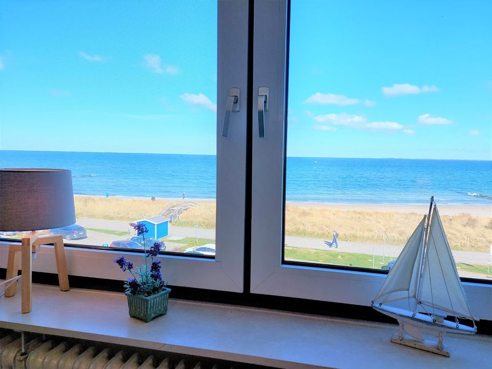 TOP⚓Ferienwohnung am Strand mit 100%Ostseeblick.Wlan.frei 17-24.6 in Heiligenhafen 