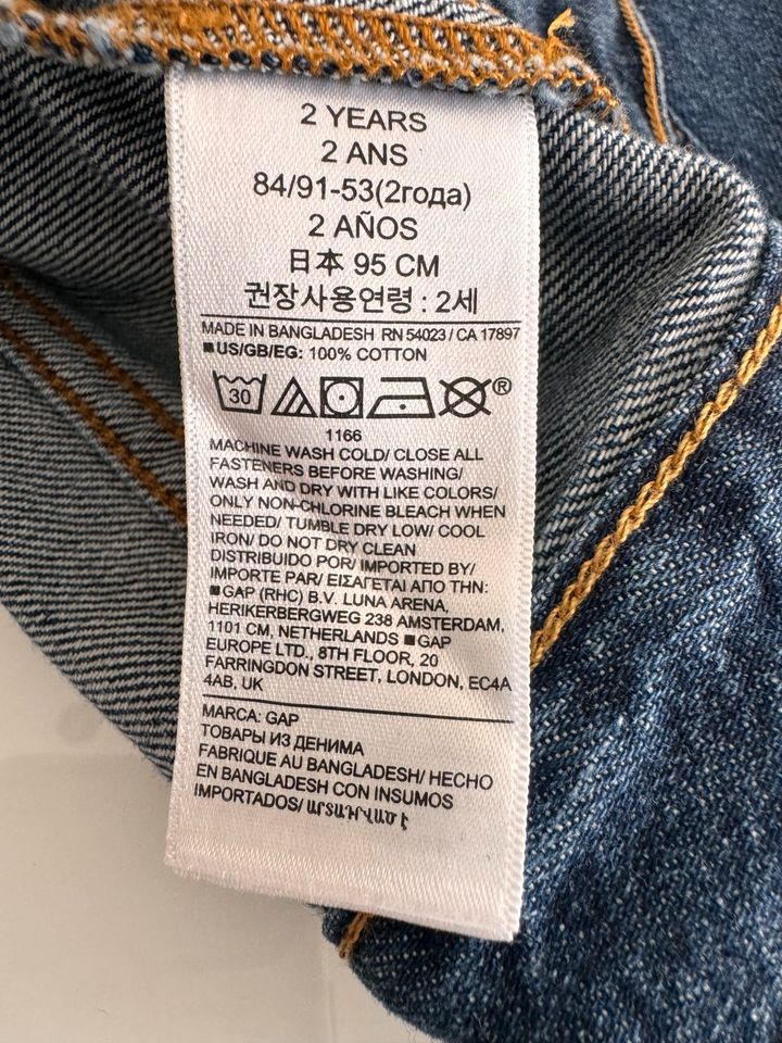 GAP Jeans Jacke NEU mit Etikett 2 Jahre 92 in Alteglofsheim