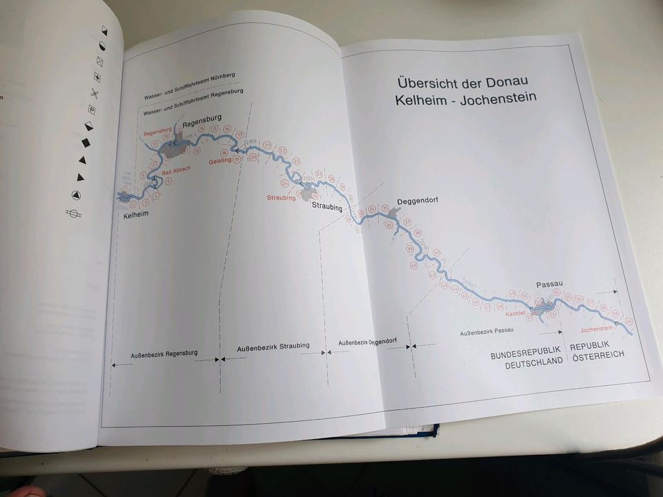 Wasserstraßen Verkehrskarte Donau in Freising