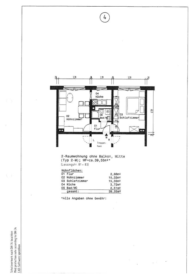 Kleine 2-Raum-Wohnung in Flöha in Flöha 