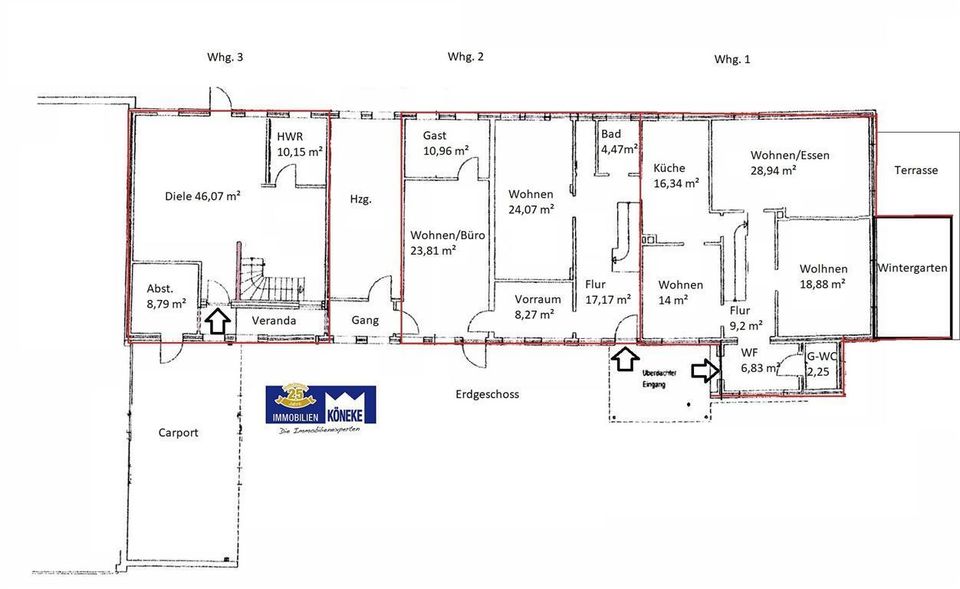 Resthof mit Nebengebäude- 3 Wohneinheiten -  mit ca. 9000 m² Weide-Grünland in Kirchdorf