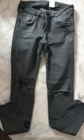 H&M Jeans grau, Gr. 27/30, super skinny, Risse Bayern - Furth im Wald Vorschau