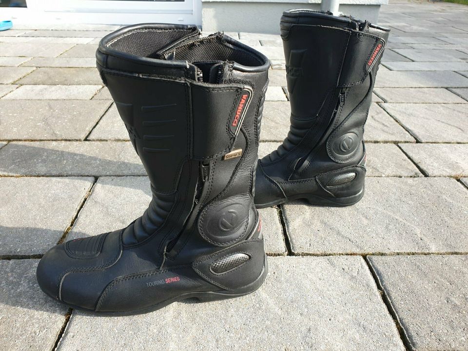 Motorradstiefel Vanucci NEUWERTIG Sympatex Stiefel Leder in Rüber