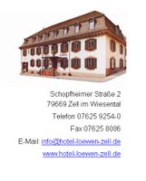 ⭐️ Hotel-Restaurant Löwen ➡️ Service/Kel  (m/w/x), 79669 Baden-Württemberg - Zell Vorschau