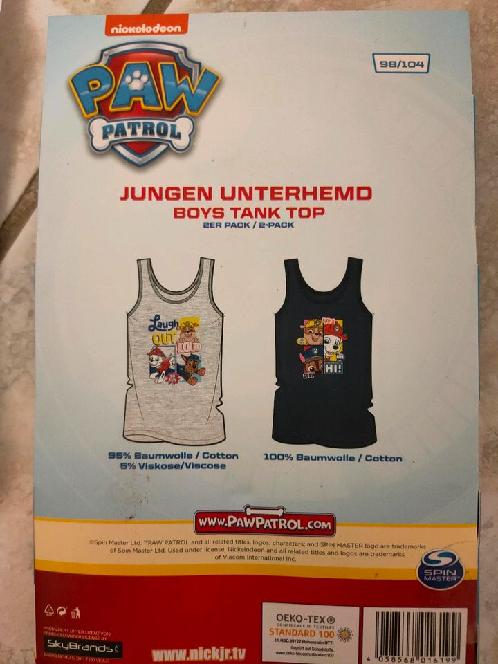 Jungen Unterhemd paw patrol in Gau-Odernheim