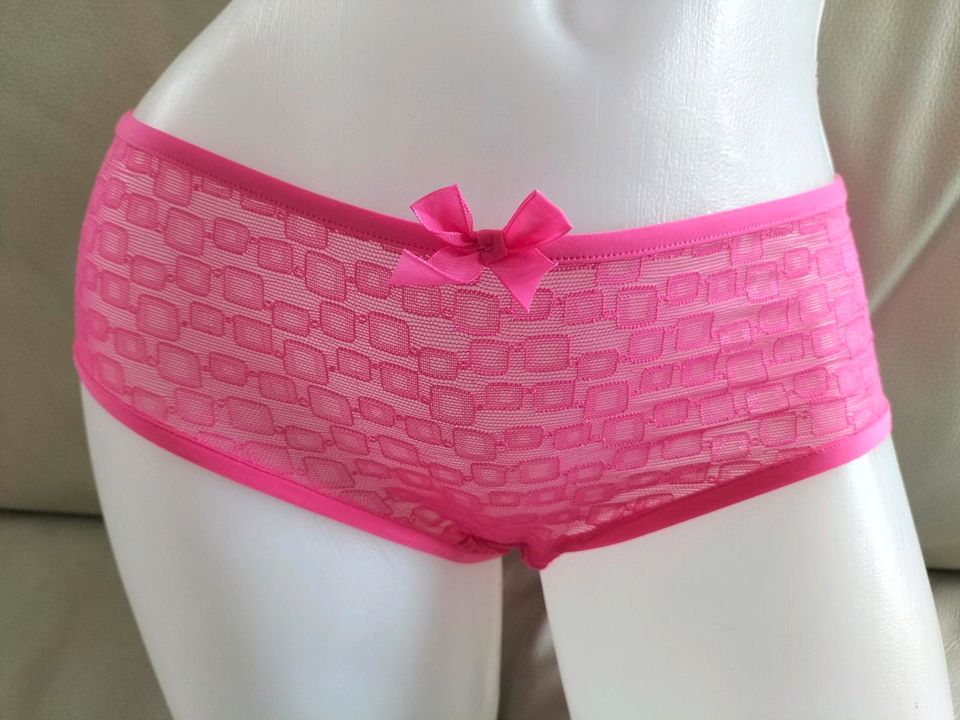 Panties Hipster pink rosa fuchsia knallpink neon Geomuster neon in Schwieberdingen