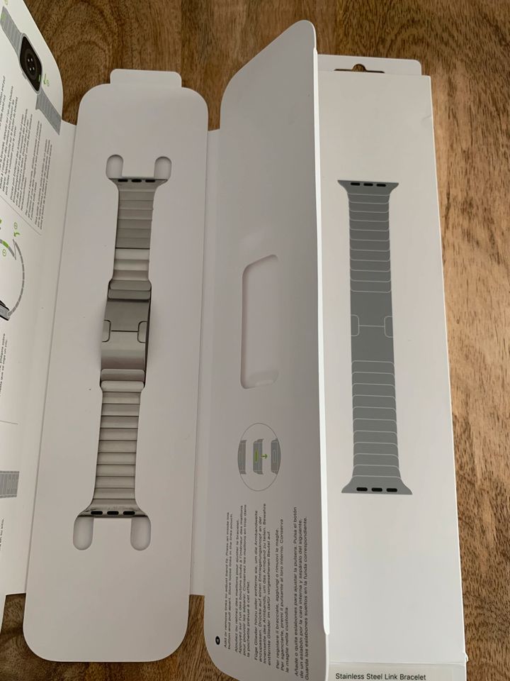 Original Apple Watch 38/40/41 Gliederarmband Silber mit OVP in Dresden