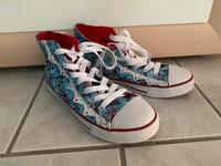 Neu! Damen Mädchen Trachten Schuhe Sneaker Chucks hellblau Gr. 38 Rheinland-Pfalz - Scheibenhardt Vorschau