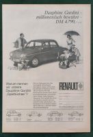 Renault Dauphine Gordini Werbung 1965 Niedersachsen - Danndorf Vorschau
