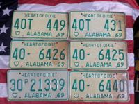 Original  Alabama License Plate Kennzeichen USA 1969 Hessen - Wabern Vorschau