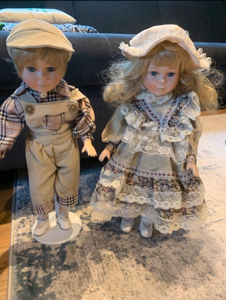 Puppen Pärchen aus Porzellan in Rostock