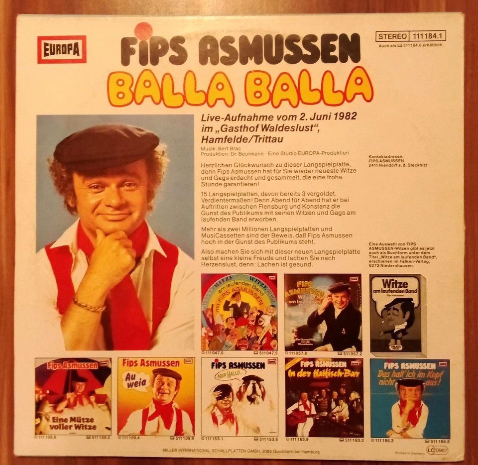 Fips Asmussen 5 X LP in Gröningen