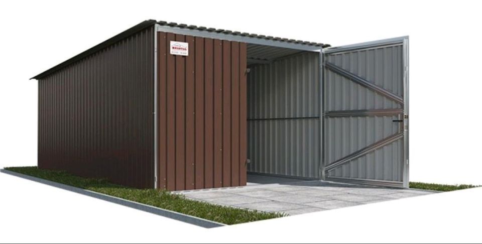 Blechgarage 5x3 / Garage/ inkl. Lieferung und Aufbau in Löcknitz