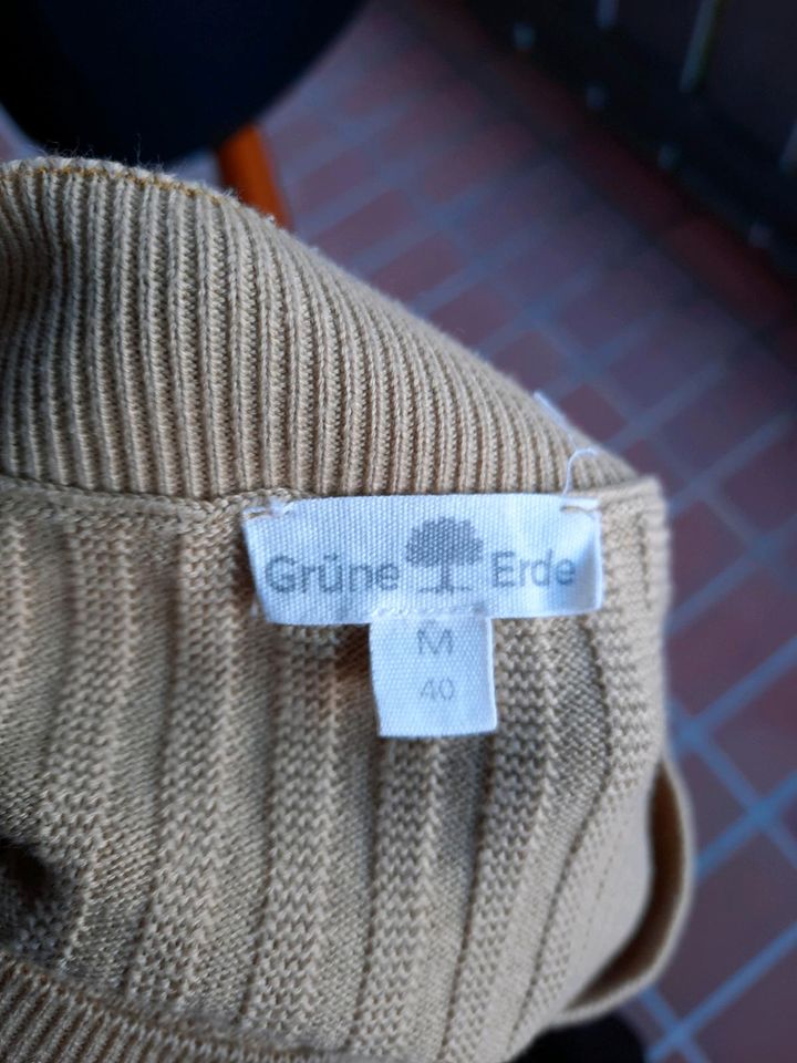 Grüne Erde Baumwollpullover Gr. 40/M gelb neuwertig in Bad Heilbrunn