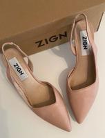 Zign Echtleder Pumps Slingpumps nude Gr. 38 Brautschuhe Baden-Württemberg - Heilbronn Vorschau