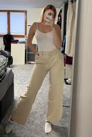 H&M Weite Hose Wide Leg Stoff Gerade Stoffhose beige Gr 34 Bayern - Wenzenbach Vorschau
