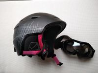 Crane Kinder Ski Helm Schwarz Gr 56-59 mit Skibrille Baden-Württemberg - Steinmauern Vorschau