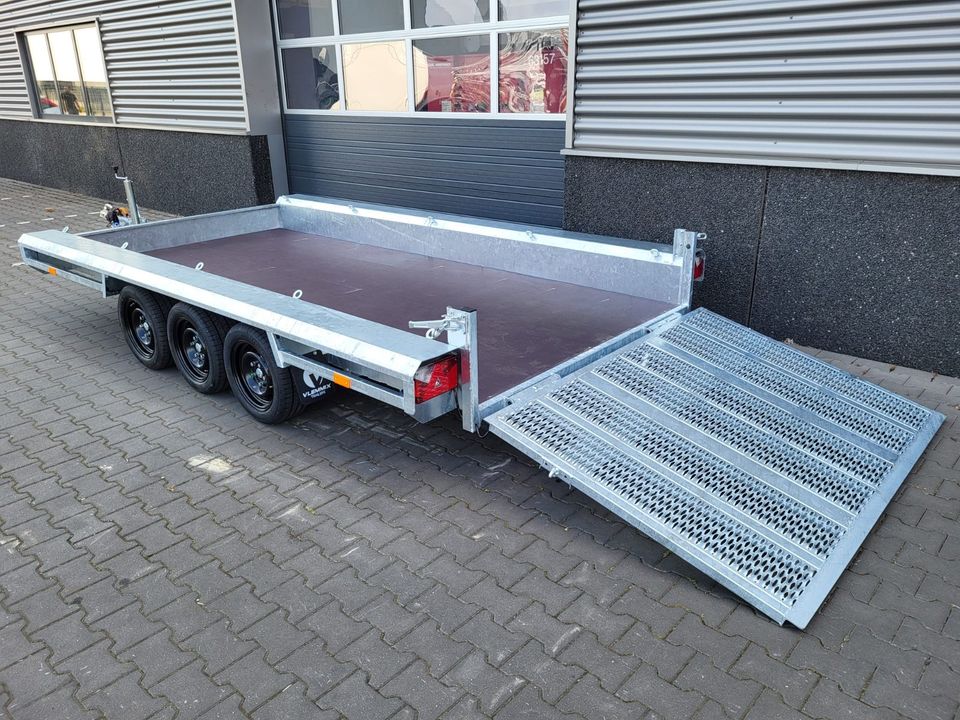 Dreiachser Maschinentransporter Vlemmix 3500 kg 400x180 cm Bagger in Blankenheim