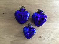 Set 3 GLAS Herzen blau NEU ⭐️ zum Hängen, Dekorieren Baden-Württemberg - Bempflingen Vorschau