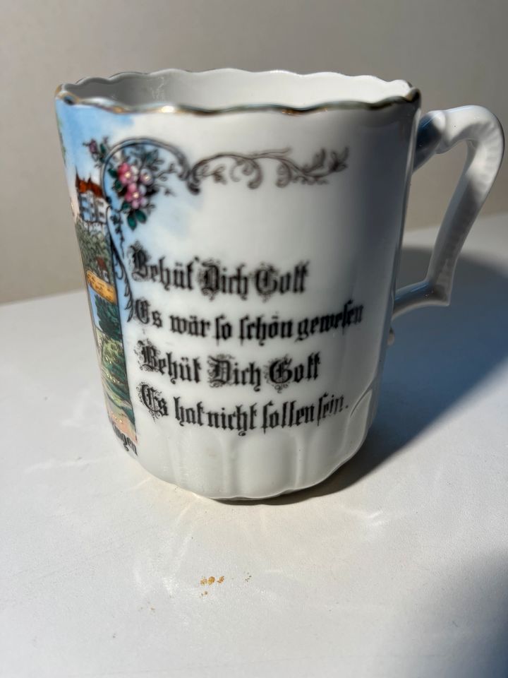 Tasse Trompeter von Säckingen. Sehr Alt in Genderkingen