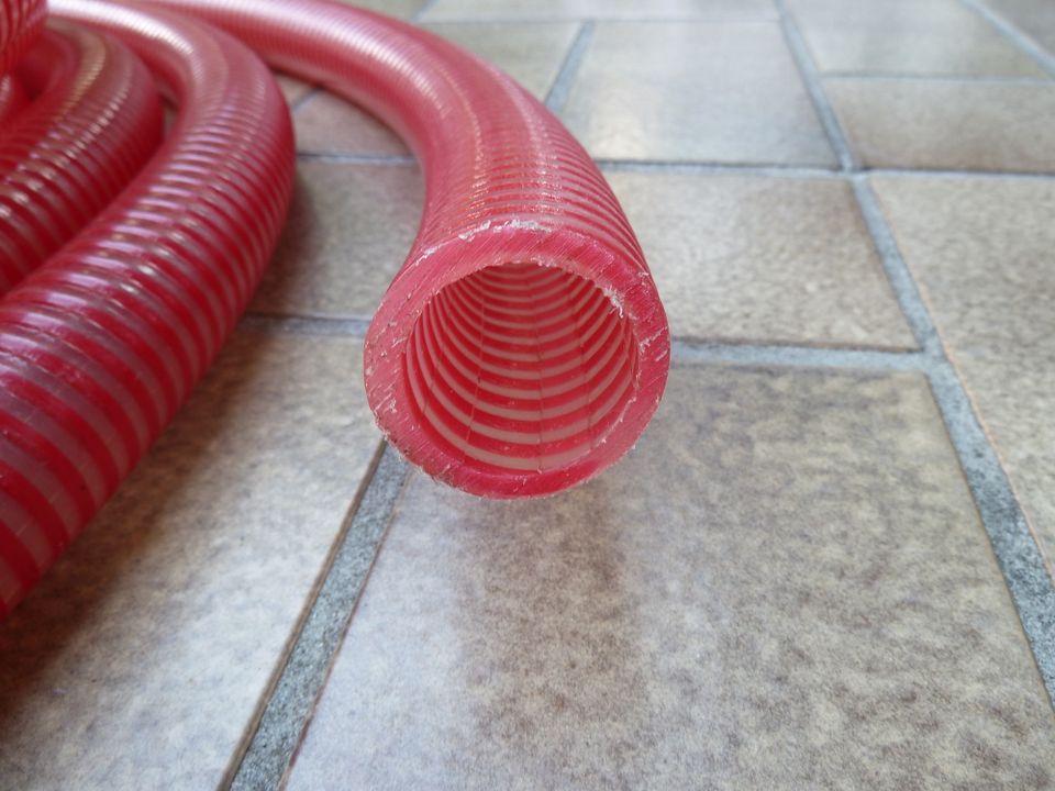 DN32 Getränkeschlauch PVC, mit roter Spirale, 19,5m u. 13,5m lang in Ölbronn-Dürrn