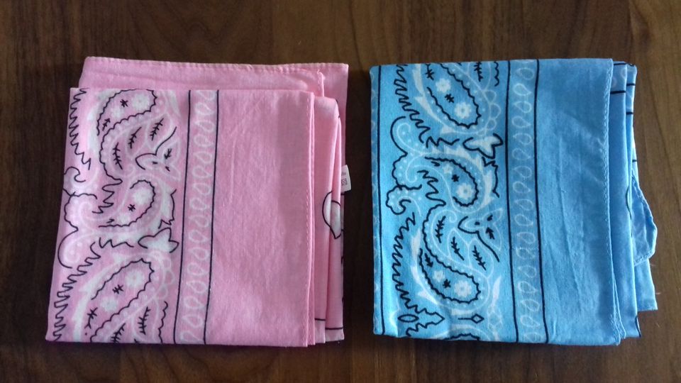 2 Halstücher - Bandanas - Tücher - Schnupfdiacherl - Porto 1,60 € in Augsburg