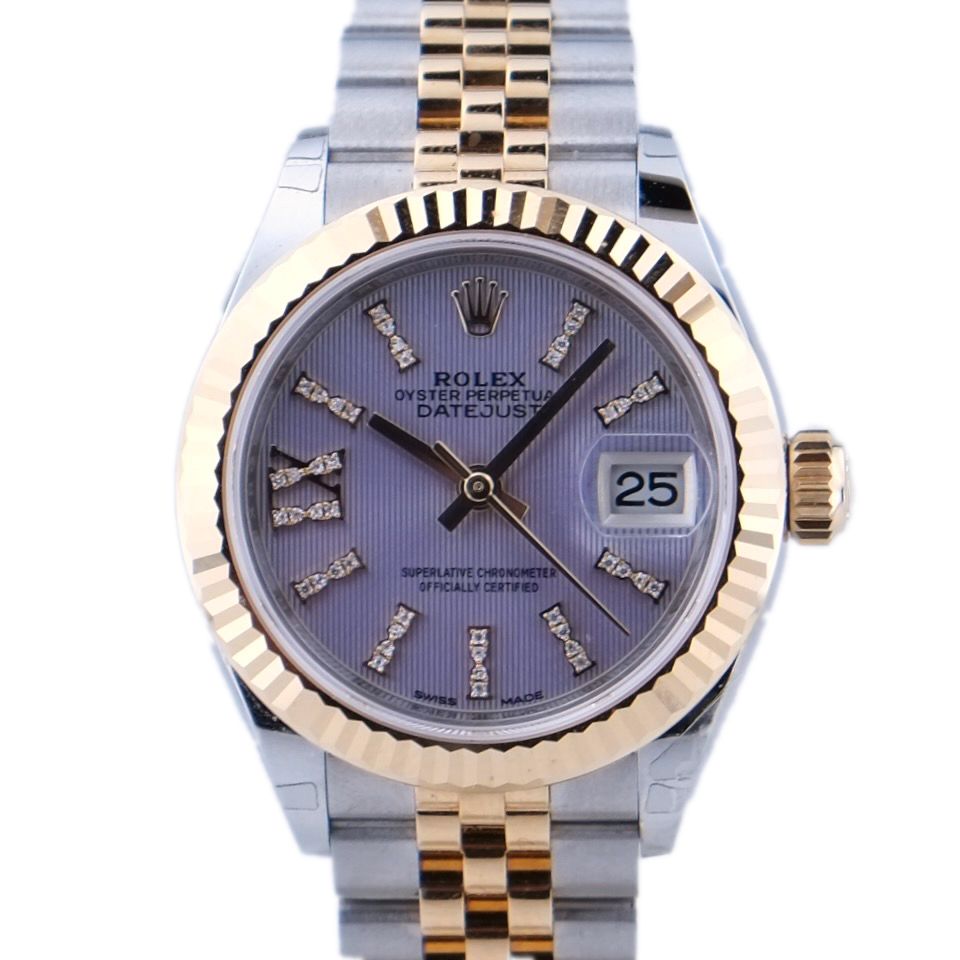 Rolex Lady-Datejust 28mm, Ref. 279173, 2021 ungetragenes Fullset LC EU, fliederfarbendes Diamant Zifferblatt/Jubileeband in Duisburg