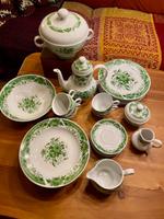 großes Porzellan Service Kahla DDR Blumendekor grün Vintage *TOP* Thüringen - Walschleben Vorschau
