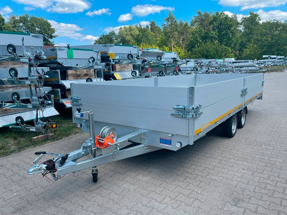 ⭐️ Eduard Auto Transporter 3000kg 606x220x60cm Rampen Winde 63 in Schöneiche bei Berlin