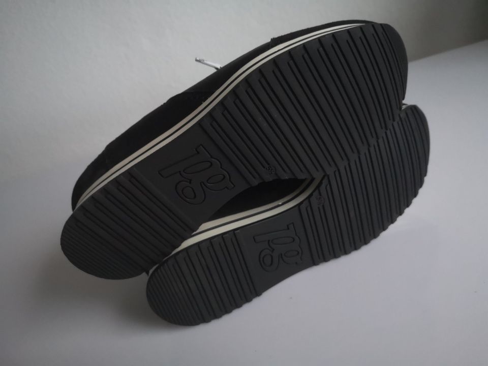 Damen Schuhe Sneaker PAUL GREEN Gr 38,5 UK 5,5 schwarz Leder in Duisburg