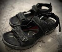 Ecco Sandalen schwarz in Gr. 40 Sachsen-Anhalt - Halle Vorschau