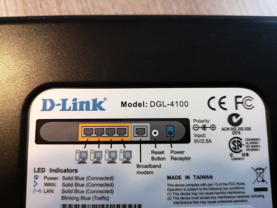 D-Link DGL-4100 Gigabit Gaming Router in Fritzlar