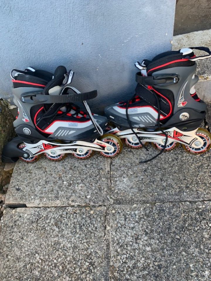 Inlineskates mit inline skates schutzausrüstung Gr.38 in Mettlach