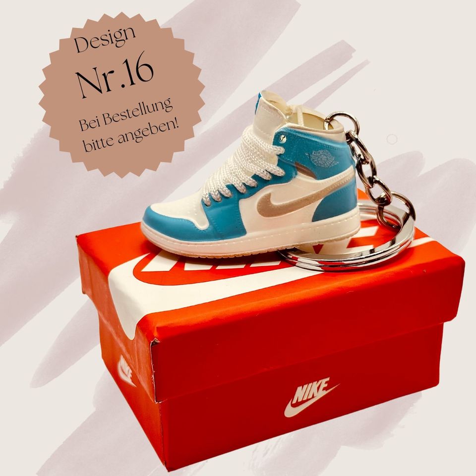 Mini Nike Air Jordan Schlüsselanhänger 3D Sneaker Key Holder in Straelen