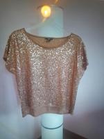 Shirt bronzefarben mit Pailletten Berlin - Zehlendorf Vorschau