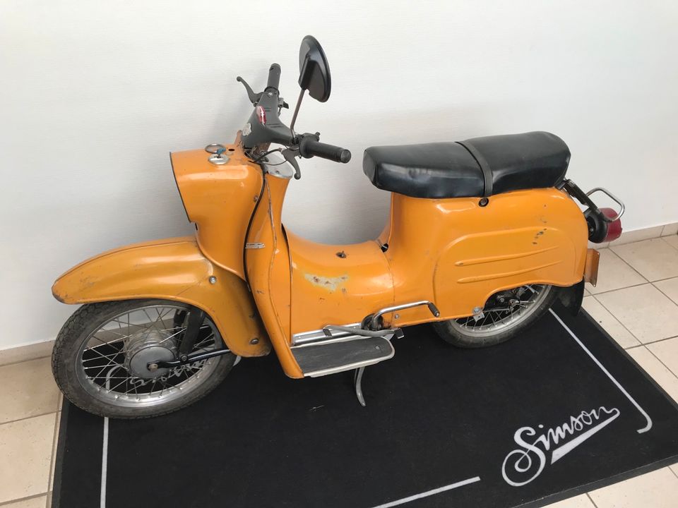 Simson Kr51/2 2 Schwalbe Motor Gelb 1984 M500 60km/h Papiere Look in Calbe (Saale)