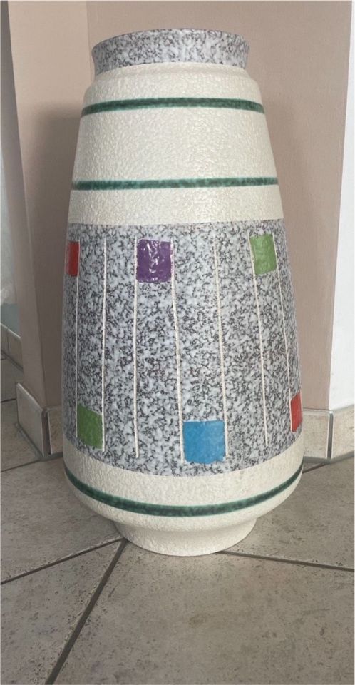 Bodenvase 655 von Bodo Mans für Bay Keramik, 1950er in Groß-Zimmern