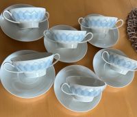 Rosenthal 6 Suppentassen + Untertassen Studio Line Lotus blau Niedersachsen - Helmstedt Vorschau