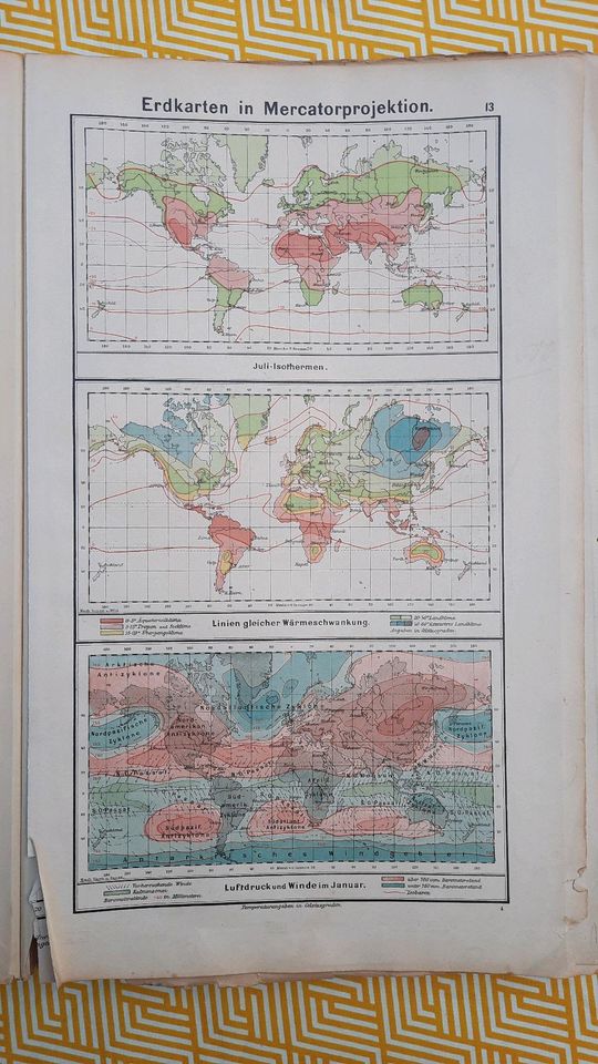 Antiker Diercke Schul-Atlas von 1904 in Hamburg