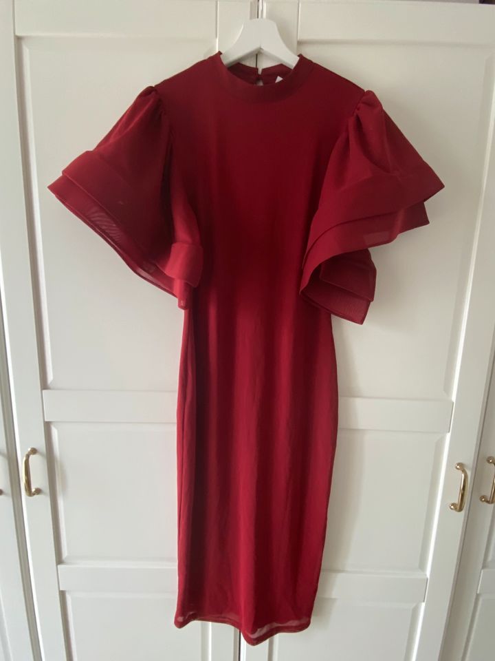 Elegantes Abendkleid Los Angeles Boutiqe Gr. S | M | weinrot in Detmold