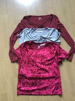 Hollister Langarmshirt und T-Shirts weinrot grau Hessen - Schwalmstadt Vorschau