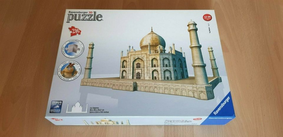 Ravensburger 12564, 3D-Puzzle ,,Taj Mahal" neuwertig in OVP in Berlin