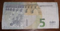 5 EURO € Schein alter Geldschein - VB93 555555 31 Nordrhein-Westfalen - Overath Vorschau