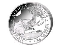 1kg Silber Somalia Elefant African Wildlife Elephant 2023 2000 Sh Bayern - Bad Neustadt a.d. Saale Vorschau